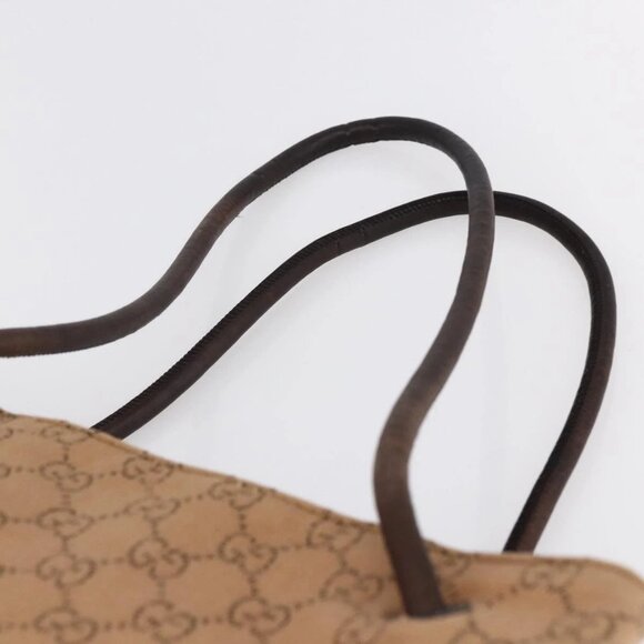 GUCCI GG Canvas Shoulder Bag Beige 101341 Auth 150124 - Picture 9 of 16